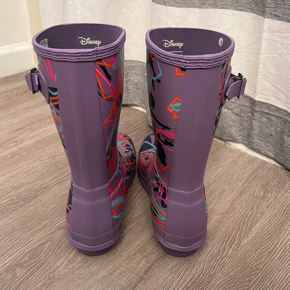 RARE HUNTER X Disney Mary Poppins Rain Boots SZ 8 - Picture 6 of 8